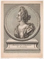 Portret van Anna Isabella Gonzaga en profil op een medaille, RP-P-1909 ...