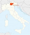 Location Map of Trento - MapSof.net
