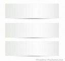 Free Vector | 3 white banners