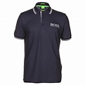 Hugo Boss Solid Men's Polo Neck T-Shirt (Black)