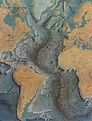 Mapa destaca a Dorsal Meso-Atlântica – Geografia Visual