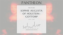 Sophie Augusta of Holstein-Gottorp Biography | Pantheon