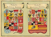 BRANDENBURG. - Wappen. Zwei Wappen der Markgrafen von Brandenburg ...