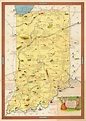 A Map of Indiana Showing its History, Points of Interest | Curtis ...