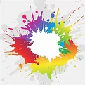 Colorful paint splash background Vector | Free Download