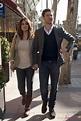 Xabi Alonso y su mujer Nagore Aramburu paseando por Madrid