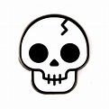 Skull Pin | Simple skull drawing, Easy skull drawings, Skulls drawing