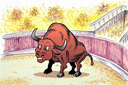 Cartoon,illustration,bull,bullfight,arena - free image from needpix.com