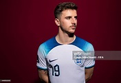 Mason Mount of England poses during the official FIFA World Cup Qatar ...