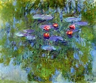 Claude Monet, picture Water Lilies 1919 | ArtsViewer.com