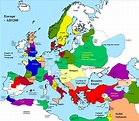 A map of Europe in 1200 | Europe map, Historical maps, European history