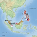 StepMap - Südostasien - Landkarte für Asien