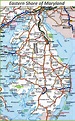 Map of Eastern Shore of Maryland - Ontheworldmap.com