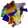 Glasmosaik & Bastelmosaik - Tiffany-Glas Polygonal - Multi Colori - 200g
