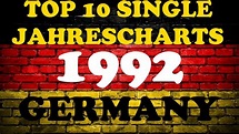 TOP 10 Single Jahrescharts Deutschland 1992 | Year-End Single Charts ...