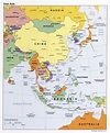 Large Detailed Political Map Of East Asia With Major Cities And ...