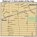 Hurst Texas Street Map 4835576