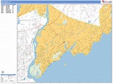 Milford Connecticut Wall Map (Basic Style) by MarketMAPS - MapSales