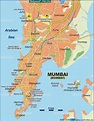 Map of Mumbai (Bombay) (City in India) | Welt-Atlas.de