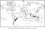 Duane B. Simmons, Map of Geographical Distribution of Beriberi, 1880 ...