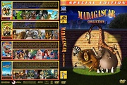 Madagascar Collection (4) dvd cover (2005-2012) R1 Custom