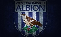 West bromwich albion fc, azul, equipo de fútbol inglés, emblema del ...