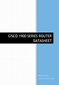 Cisco 1900 series router datasheet | PDF