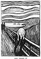 Der Schrei von Edvard Munch: hochwertiger Kunstdruck