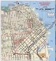 San Francisco downtown map, Free printable map highway San Francisco city