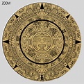 Printable Mayan Calendar Tzolk'in ancient astrology, pagan art poster
