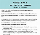 FREE How to Write an Artist Bio & Statement, All Ages — VISIONARY ART ...