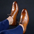Sapato Masculino Oxford Vittorio Caramelo - GIANNO