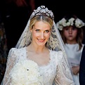 Ekaterina Malysheva wears the Hanoverian Floral Tiara at her wedding to ...
