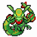 Pixelated Rayquaza from Pokemon | Pixel art pokemon, Pixel art, Pokemon ...