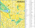 Ankara tourist map - Ontheworldmap.com
