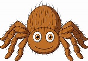 Vector Illustration Of Cute Tarantula Spider Cartoon Stock Vector ...