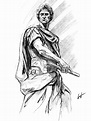 LEARN TO DRAW JULIUS CAESAR IN 8 EASY STEPS - Improveyourdrawings.com