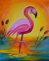 Flamingo Sunset | Paint Monkey