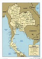 Large detailed administrative divisions map of Thailand - 2005 ...