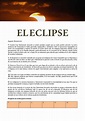 Cuento El Eclipse De Augusto Monterroso Resumen