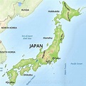 Physical Map Of Japan With Mountains And Rivers / Physical Map of Tokyo ...
