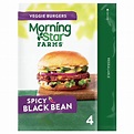 MorningStar Farms, Veggie Burgers, Spicy Black Bean, 9.5 Oz - Walmart ...
