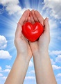 Herz in der Hand stockfoto. Bild von zeichen, gesundheit - 41118562