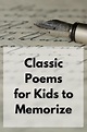35 Elegant Classic Poems for Kids