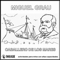 Miguel Grau para colorear para niños - Imagenes de Amor Bonitas