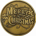 Christmas 2014 Bronze Coin BX-2 Retro Merry Christmas | Golden Eagle Coins