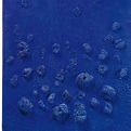 Yves Klein blaues Schwammrelief...? (Kunst, Malerei, Gemälde)
