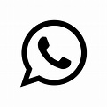 whatsapp-4096-black icons, free icons in Simple Icons, (Icon Search Engine)