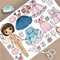Printable Paper Doll Blythe With Clothes Digital PDF Instant - Etsy Finland