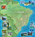 Brasil mapa turístico - mapa Turístico de Brasil (América del Sur ...